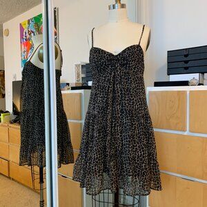 FLOWY CHEETAH ANIMAL PRINT DRESS